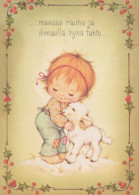 BAMBINO Scena Paesaggio Gesù Bambino Vintage Cartolina CPSM #PBB533.IT - Scènes & Paysages
