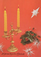 Buon Anno Natale CANDELA Vintage Cartolina CPSM #PBA811.IT - New Year