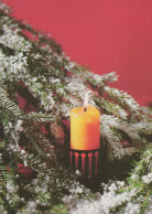 Buon Anno Natale CANDELA Vintage Cartolina CPSM #PBA250.IT - Nouvel An