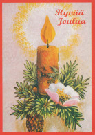 Buon Anno Natale CANDELA Vintage Cartolina CPSM #PBA311.IT - Nieuwjaar