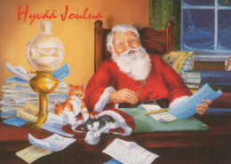 BABBO NATALE Buon Anno Natale Vintage Cartolina CPSM #PBB070.IT - Santa Claus