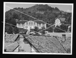 Orig. Foto 1938 Ortspartie Bad Blankenburg Blick Vom Dach Des Hotel Goldener Löwe Richtung Burg Greifenstein - Bad Blankenburg