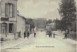 Carte POSTALE Ancienne De  SAINTE - MENEHOULD / Route De CHAUDEFONTAINE - Sainte-Menehould