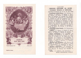 Saint-Pierre De Dreux, Communion Collective 1949, Pensionnat, Orphelinat, Les Rochelles, Sainte-Éve, 100 Noms - Images Religieuses