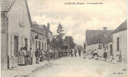 Carte POSTALE Ancienne De  CLESLES - Grande Rue - Other & Unclassified