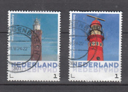 Nederland Persoonlijke Zegels: Vuurtoren  Ouddorp + Schiermonnikoog   Gestempeld - Used Stamps