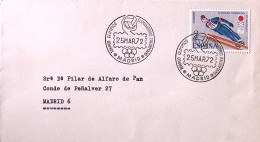 1972-SPAGNA Torneo Olimpico Pallamano/Madrid (25.3.72) Annullo Speciale Su Busta - Lettres & Documents