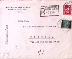 1945-Monumenti Sopr. Lire 2/25 + Imperiale Senza Fasci Lire 5 (525+534) Su Racco - Poststempel
