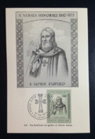 Vatican,  Maximum Card, « S. Nerses Shnorali», « Armenia », 1973 - Christianisme