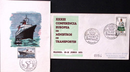 1971-Paesi Vari Quattro Buste Con Annulli O Francobolli Tematica Trasporti - Other & Unclassified