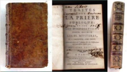 Livre Traité Sur La Prière Publique PARIS Chez Jacques Estienne M. DCC. XIII (1713) _RL135 - 1801-1900