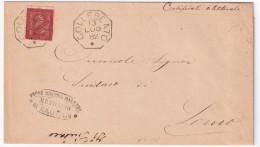 1892-Collebeato (Brescia) Ottagonale Collettoria (13.7) Su Piego - Poststempel