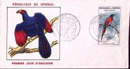 1960-Senegal PA Uccelli F.50 (31) Su Fdc - Sénégal (1960-...)