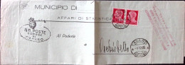 1945-Imperiale Senza Fasci Tiratura Novara Coppia C.20 (537) Su Stampe Canaro (1 - Poststempel