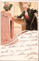 1900-TOSCA Dis Metlicovitz, Ediz Ricordi, Depos. 069, Viaggiata Torino (6.3) - Opera