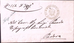 1875-BORGORICCO Corsivo Di Collettoria Verde Su Piego - Poststempel