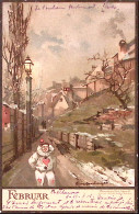 1901-GERMANIA IMPERO Februar, Serie II, Viaggiata Rathenow (1.11) Per L'Italia - Autres & Non Classés