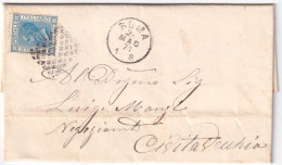1871-ROMA C1+griglia A Rombi (26.5) Su Soprascritta Affrancata C.20 (T26) - Poststempel