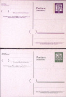 1961-GERMANIA Cartoline Postali Con Risposta Pagata Tre Risposte P.8,10 E 20 Nuo - Storia Postale