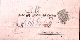 1897-effigie C.45 (63) Isolato Su Raccomandata Roma (30.3) - Storia Postale