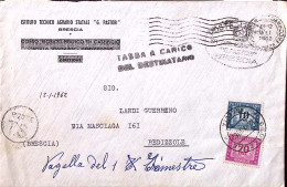 1962-Segnatasse Lire 10 E 20 Su Busta Brescia (11.1) Tassa Carico Destin. - 1961-70: Poststempel