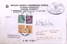 1994-Segnatasse Lire 500+ Lire 50 E Coppia Lire 100 Su Busta Tassa Carico Destin - 1991-00: Marcophilia