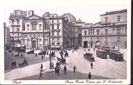1932-S. ANTONIO C.20 Isolato Su Cartolina (Napoli P.za Trento E Trieste Gia' S.F - Napoli (Napels)