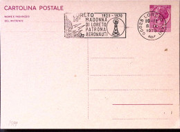 1970-LORETO 50 Madonna Patrona Aeronauti (8.9) Annullo Targhetta Su Cartolina Po - 1961-70: Poststempel