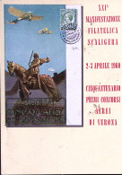 1960-VERONA 27 Manifestazione Filatelica Scaligera (3.4) Annullo Speciale Su Car - Demonstrations