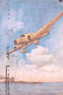 1936-AEROPLANO SAVOIA MARCHETTI "S 101" Viaggiata Francobollo Caduto, Piega Vert - 1919-1938: Interbellum