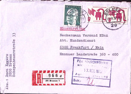 1975-GERMANIA Heinemann P.140 + Infortuni Coppia P.40 Su Raccomandata - Lettres & Documents