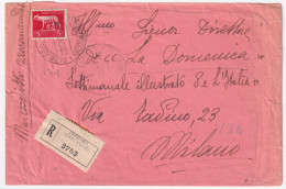1945-Imperiale Senza Fasci Lire 5 Su Manoscritti Raccomandati Ferrara (28.12) - Poststempel