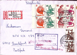 1975-Germania Infortuni Libretto P.5+25+30+40 E Coppia C.10 Su Raccomandata - Lettres & Documents