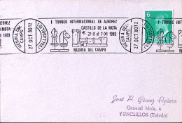 1980-SPAGNA Torneo Internazionale Scacchi/Medina Del Campo (27.10) Annullo Speci - Lettres & Documents