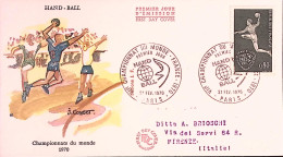1970-Francia Campionato Mondiale Pallamano (21.2) Fdc - 1970-1979