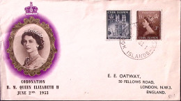 1953-COOK ISLANDS Incoronazione Elisabetta II^serie Cpl. (86/7) Fdc - Cook