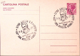 1971-AREZZO 460 Anniv. Nascita Giorgio Vasari (7.3) Annullo Speciale Su Cartolin - 1971-80: Marcophilia