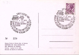 1972-LAZISE Simposio Antica Eta' Del Bronzo (1.5) Annullo Speciale Su Cartolina - 1971-80: Poststempel