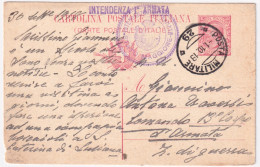 1918-Posta Militare/29 C.2 (1.10) Su Cartolina Postale Leoni C.10 Mill.18 - War 1914-18