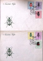 1968-GERMANIA DDR Coleotteri Utili Serie Completa (1107/2) Due Fdc - Storia Postale