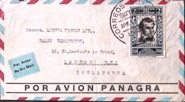 1933-Ecuador 100 Anniversario Repubblica S. 2 (295) Isolato Su Busta Via Aerea P - Equateur