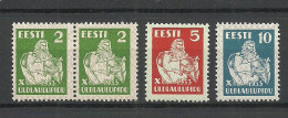 ESTLAND Estonia 1933 Michel 99 - 101 MNH - Estonia