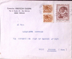 1976-Michelangiolesca ANGELO Lire 90 + Siracusana Coppia Lire 6 (1069+1291) Su B - 1971-80: Marcophilie