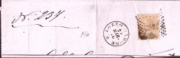 1876-(F=on Piece) LOZZO Di CADORE C1+punti (25.3) Su Largo Frammento Affr. C.10 - Marcofilía