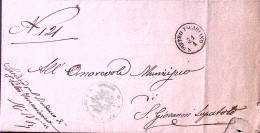 1871-S. PIETRO INCARIANO C1 Lombardo Veneto (31.1) Su Piego - Marcophilia