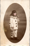 CP Carte Photo D'époque Photographie Vintage Enfant Pierrot Coloriée D'époque - Other & Unclassified