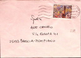 1997-FIERA BOLOGNA Lire 800 Isolato Su Busta - 1991-00: Poststempel