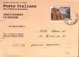 1995-TURISMO Alatri Lire 750 Isolato Su Avviso Ricevimento - 1991-00: Storia Postale