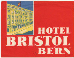Hotel Bristol - Bern - & Hotel, Label - Hotelaufkleber