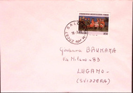 1996-ARCHIVIO STATO TORINO Lire 850 Isolato Su Busta Salò (18.3) Per La Svizzera - 1991-00: Storia Postale